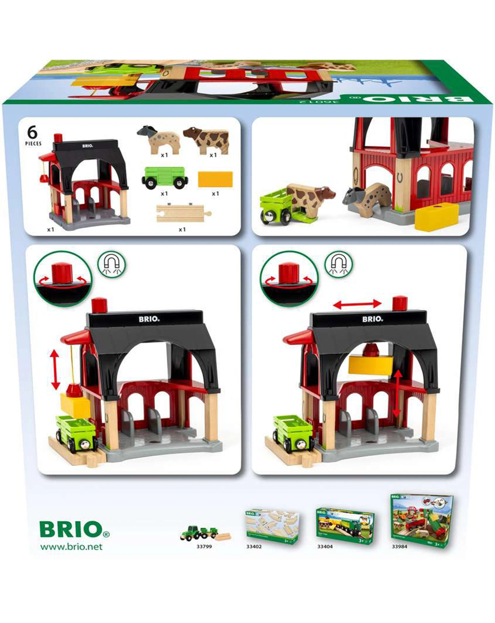 Holz-Spielset WORLD - ANIMAL BARN 6-teilig
