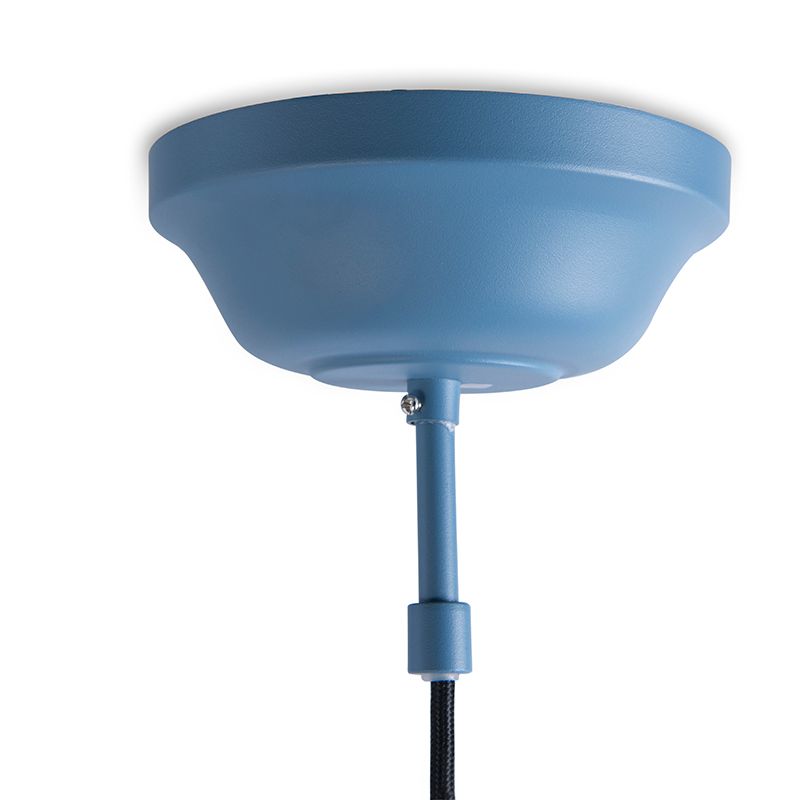 Vintage hanglamp blauw rond 43cm - Living