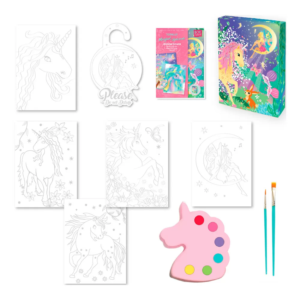 BOX CANDIY Watercolor Art - Totally Magical Unicorns - 1 stk