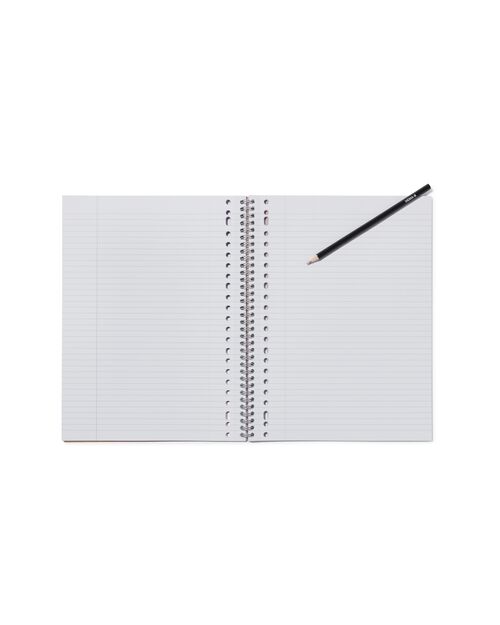 cahier à spirale A4 ligné