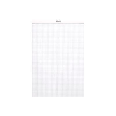 Rhodia - Bloc notes N°19 - A4+ - 160 pages - petits carreaux - 80g - blanc