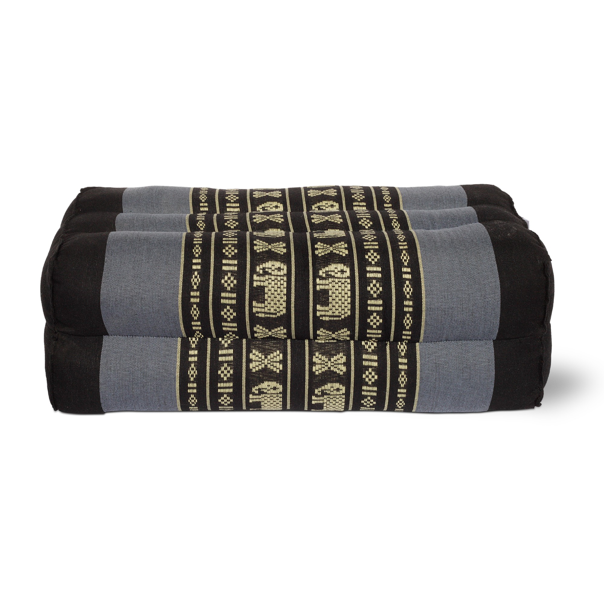 Yogakissen, schwarz, grau, B 35 cm, H 15 cm, T 16,5 cm von fischer's lagerhaus