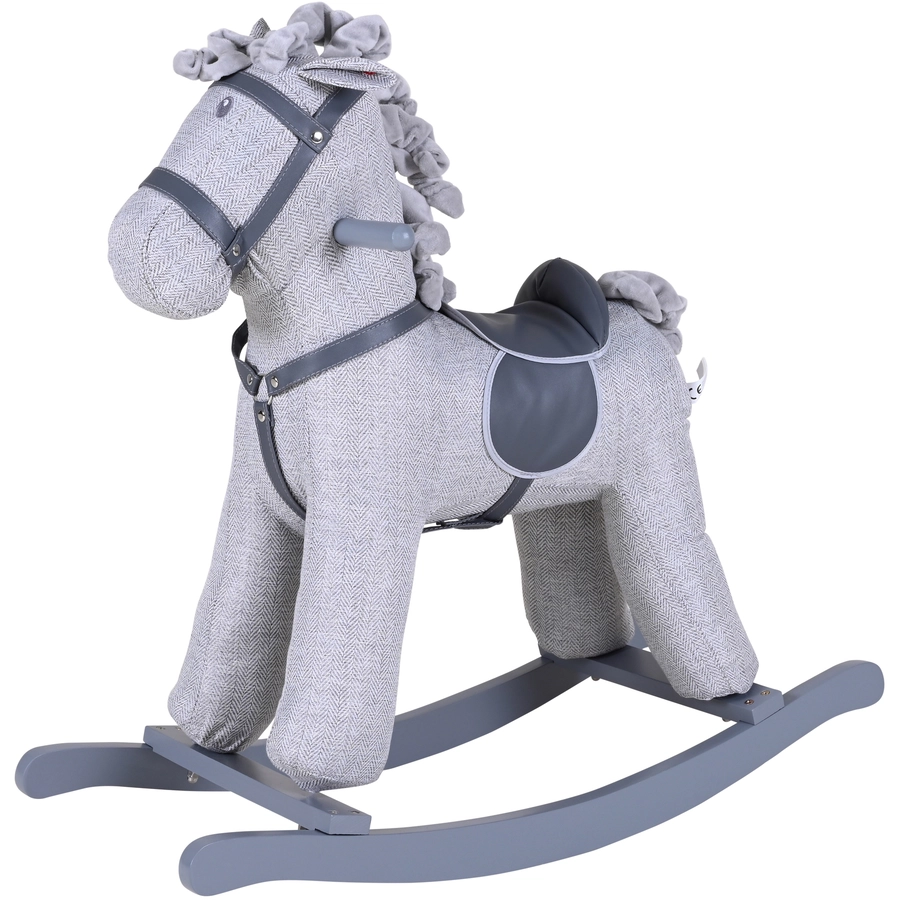 knorr toys® Schaukelpferd Grey horse grau