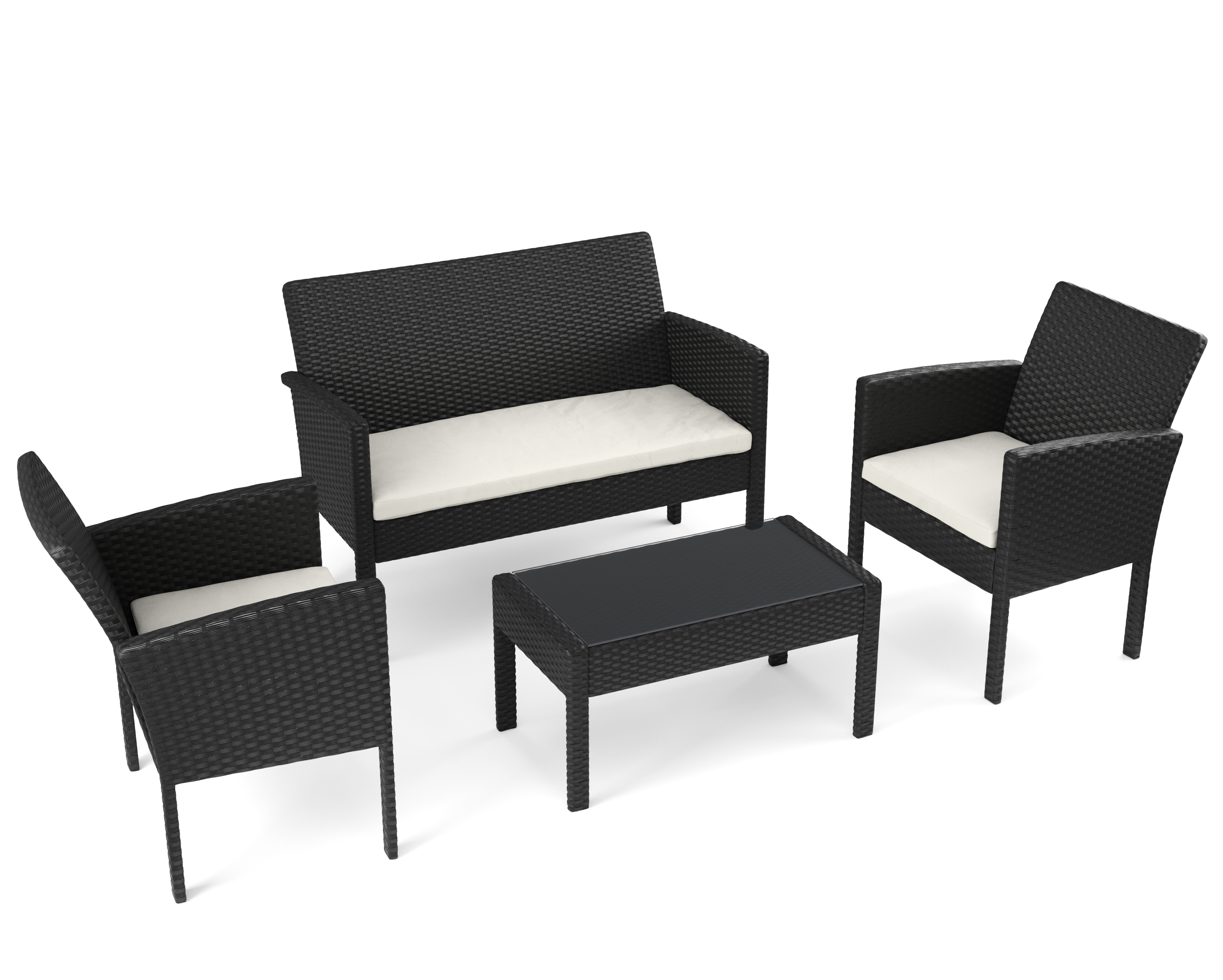 Gartenset LIVORNO PE Rattan