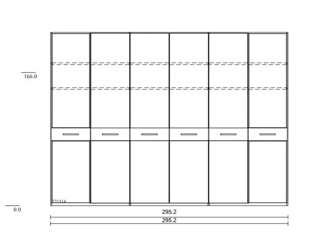 Kleiderschrank Burgos 300 x 217 cm