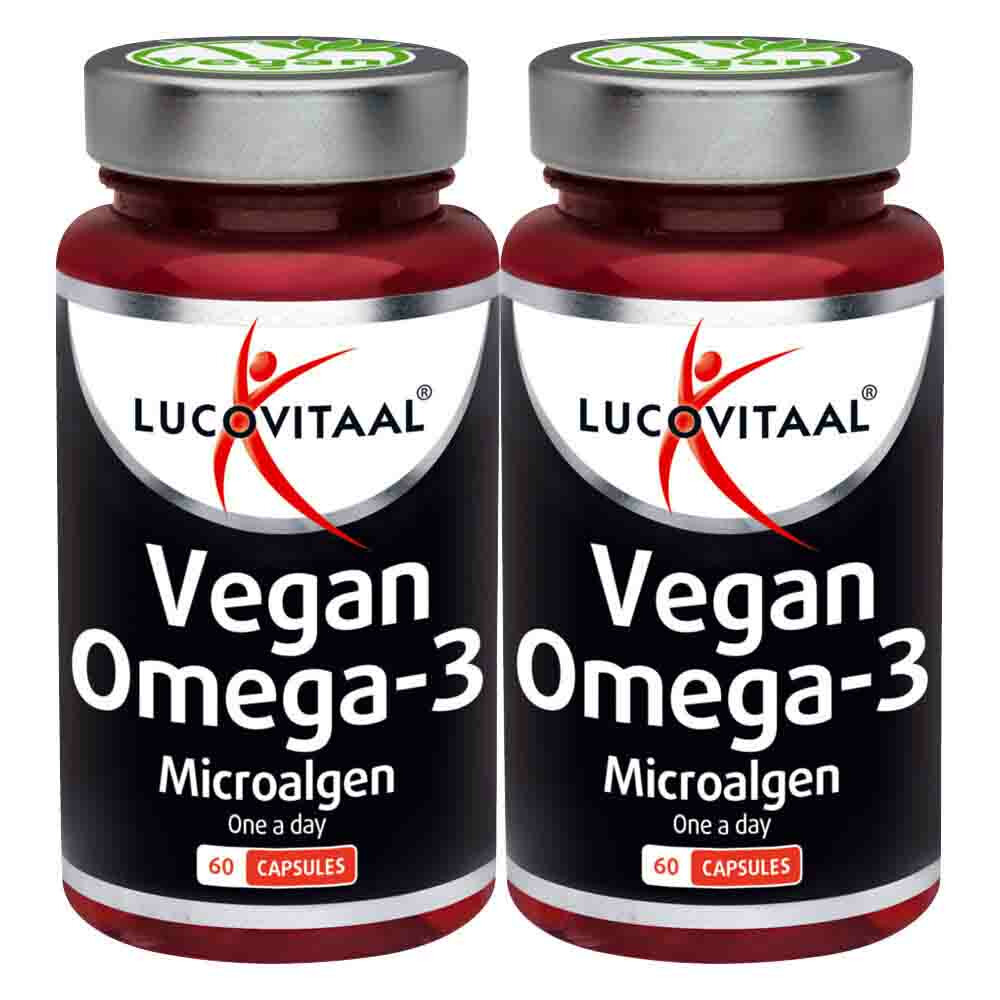 2x Lucovitaal Vegan Omega-3 Microalgen 60 capsules