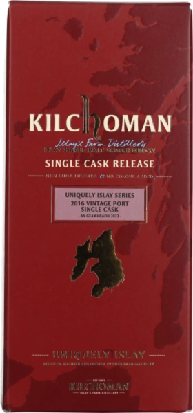 KILCHOMAN VINTAGE 2016 PORT SINGLE CASK 70CL