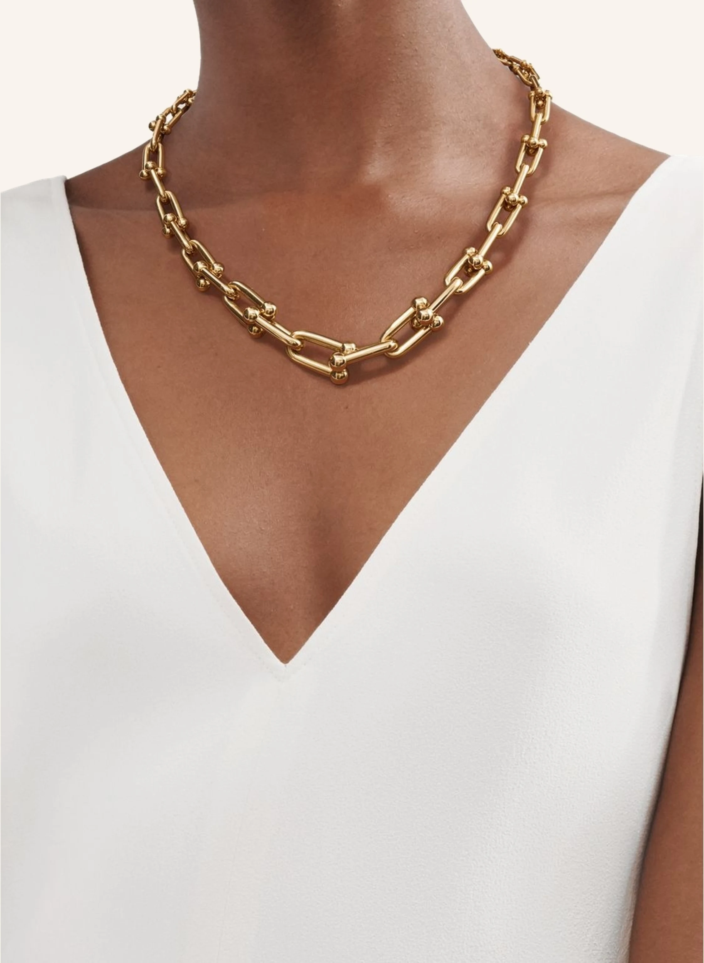 TIFFANY & Co. TIFFANY HARDWEAR HALSKETTE aus 18 Karat Gelbgold
