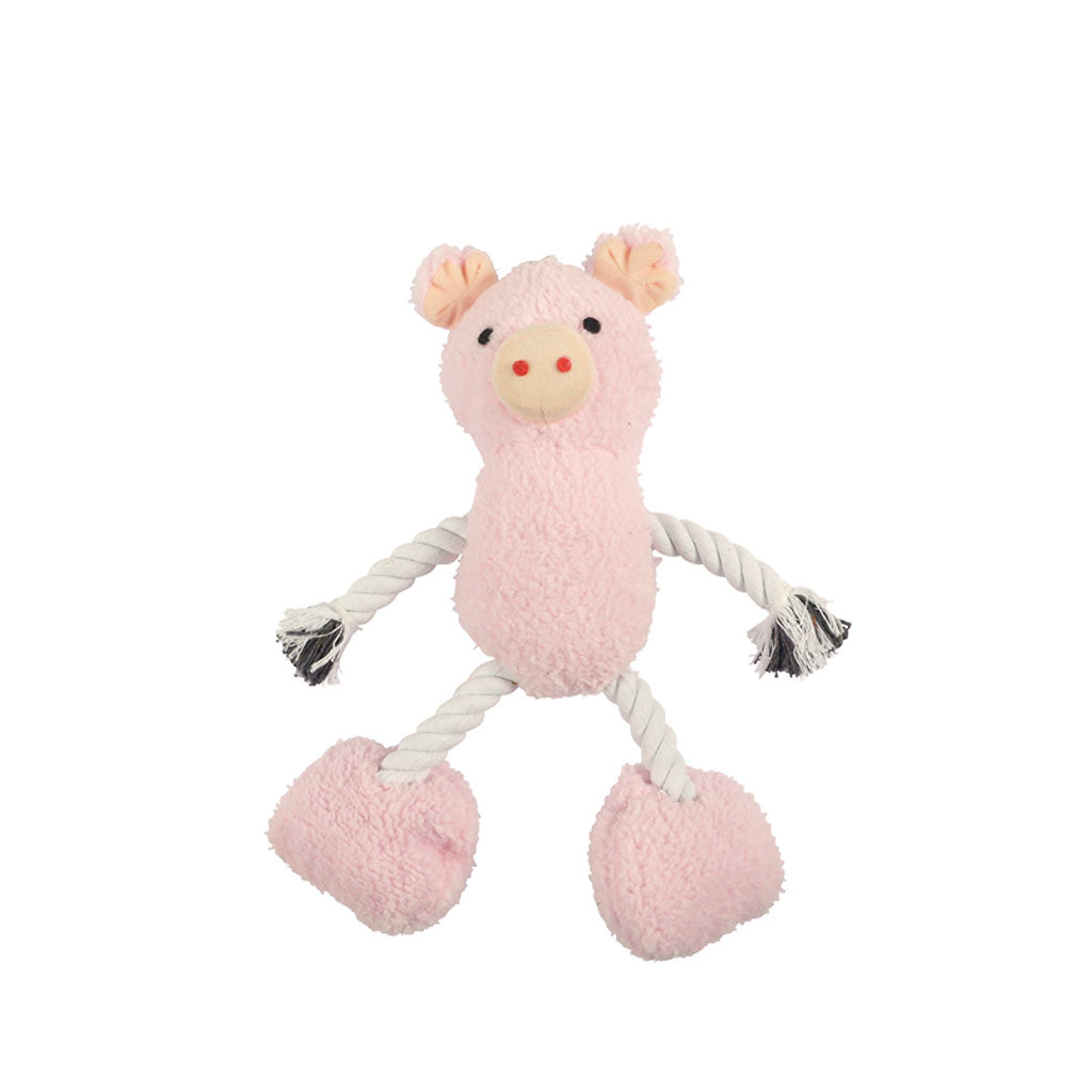 Peluche cochon pour chien 24x31.5x8cm