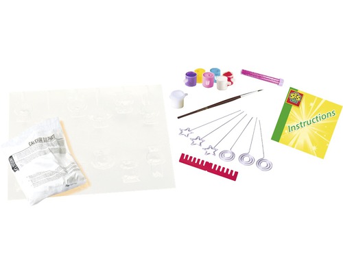 Creatieve set: Memohouders gieten en verven, 12 stuks