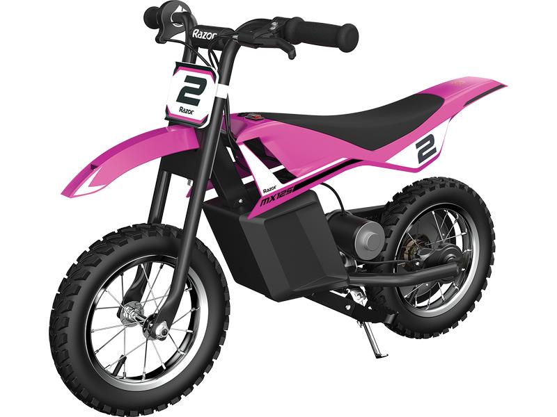 Razor Electric Ride-on MX 125 Dirt Rocket Rosa Elektrisches Motocross-Bike für Kinder