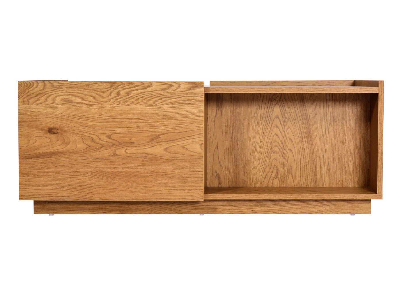Couchtisch MCW-J78, Wohnzimmertisch Beistelltisch Sofatisch, Schublade, MDF 110x50x40cm ~ Eiche-Optik