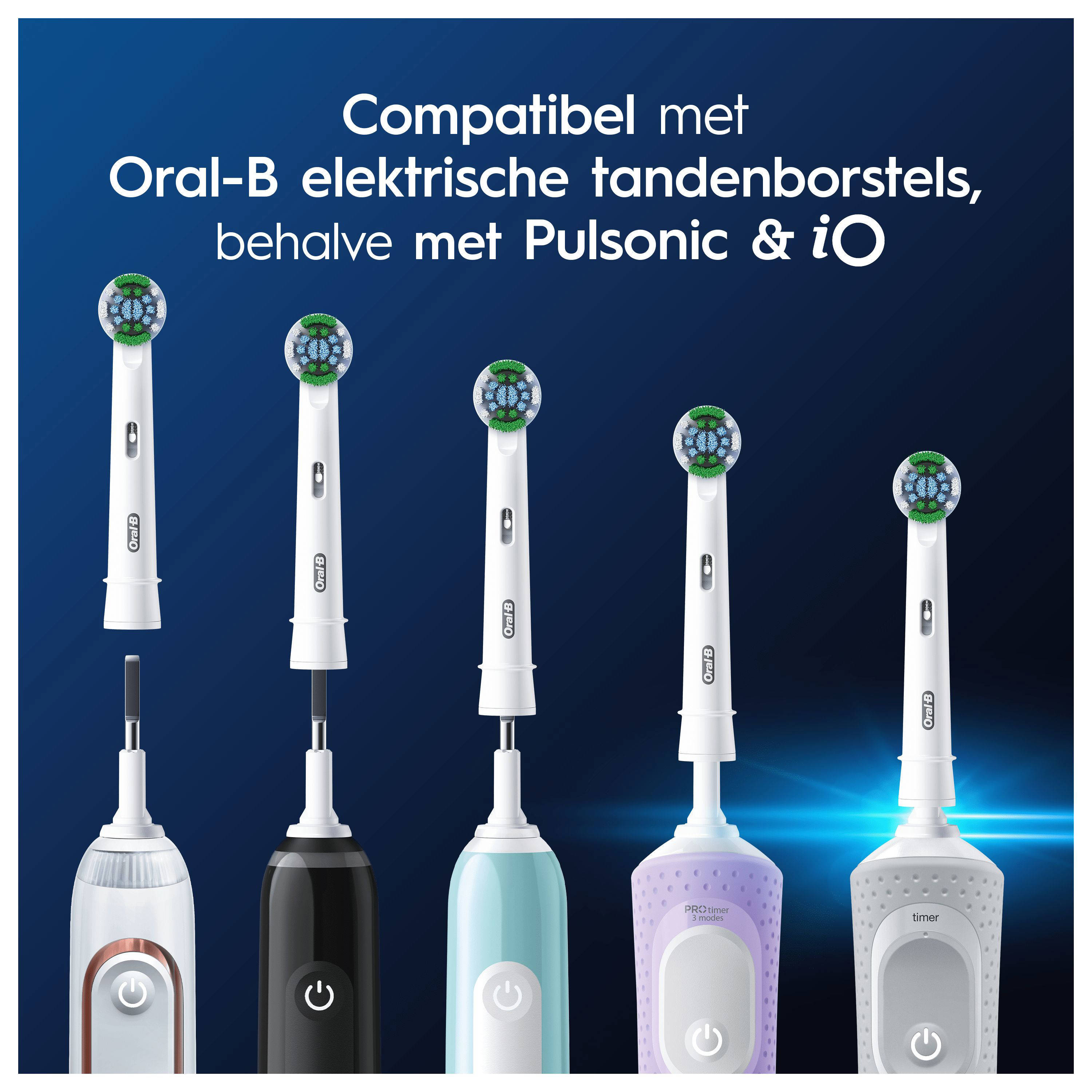 Oral-B Pro Precision Clean opzetborstels wit 10 stuks