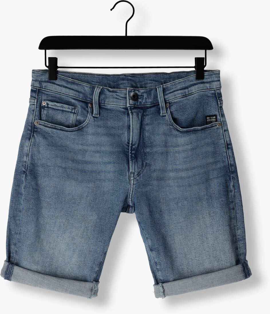 G-STAR RAW blauwe g-star raw korte broek 3301 slim short