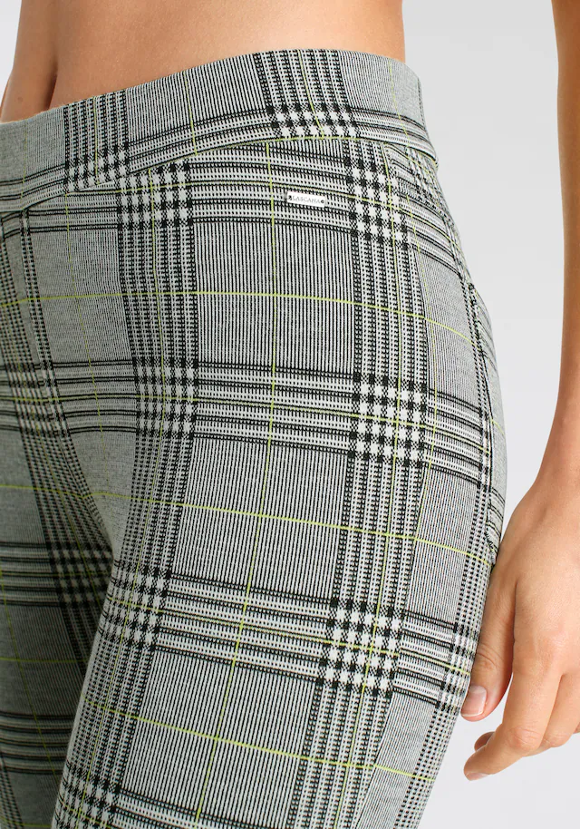LASCANA Leggings  mit Ajour Karomuster