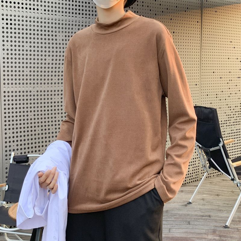 Hushgrain - T-shirt met lange mouwen en mock-neck