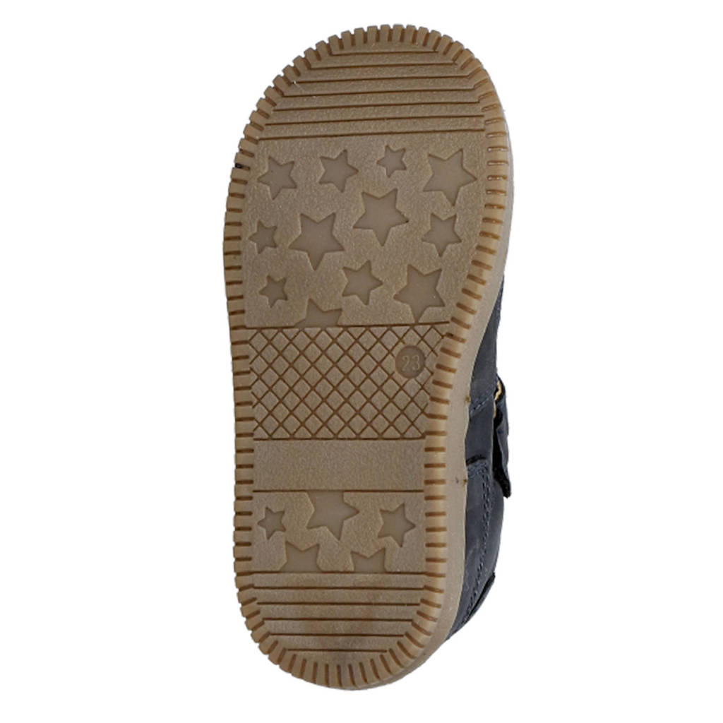 Develab leren sneakers donkerblauw