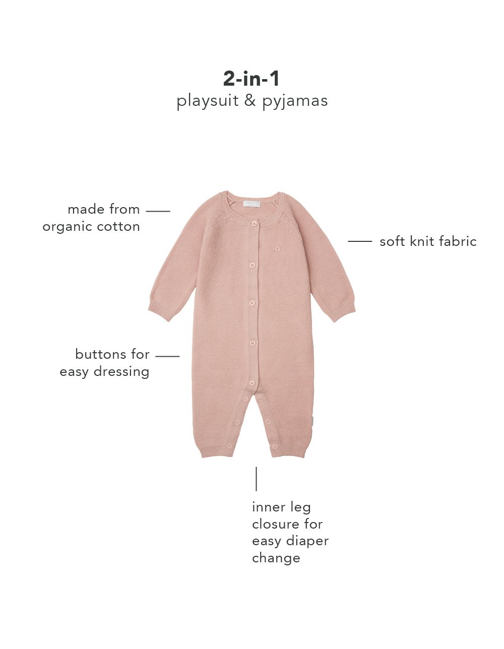 Noppies Newborn Boxpak Monrovia - Rose Smoke