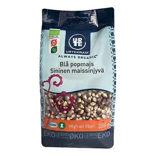 Urtekram Popmajs blå Ø - 350 g