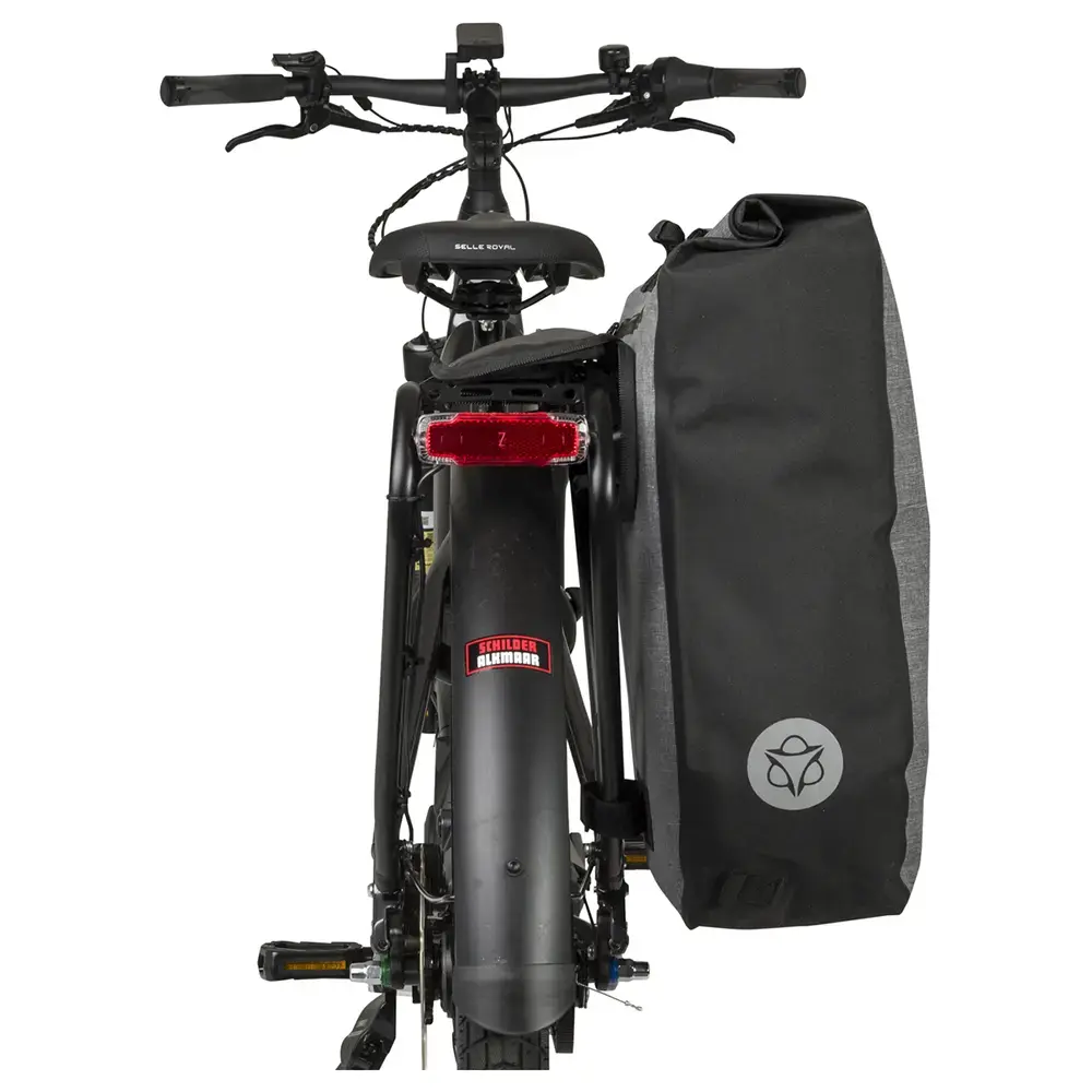 AGU Clean Single Shelter Click'nGo Large 21L Fietstas/Rugzak Grijs