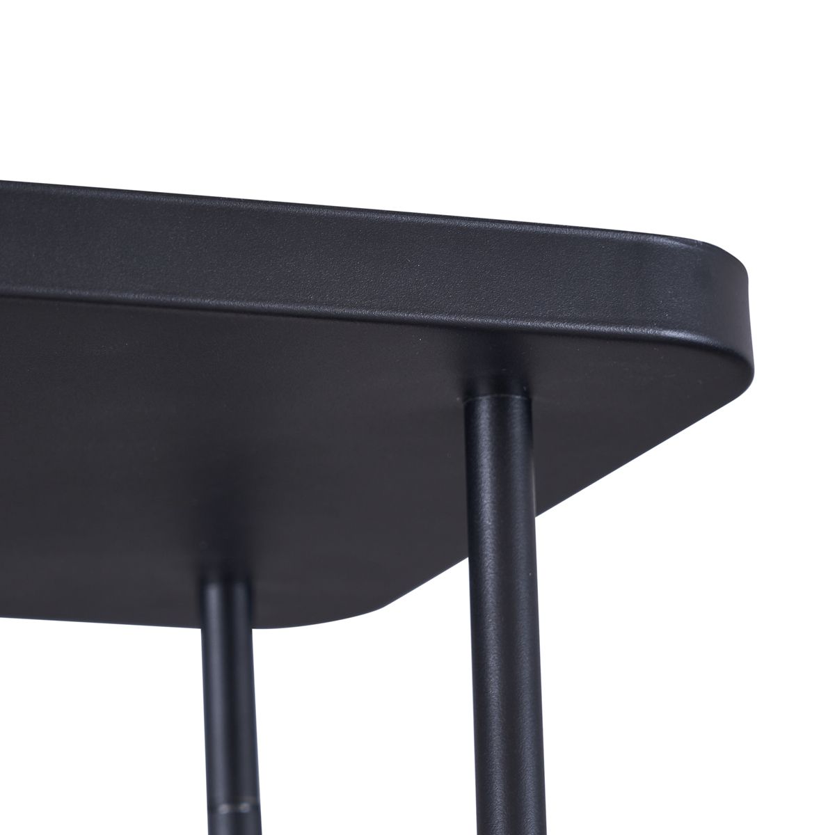 Afgeronde plafondspot zwart GU10 35mm 4-lichts draai- en kantelbaar - Kate