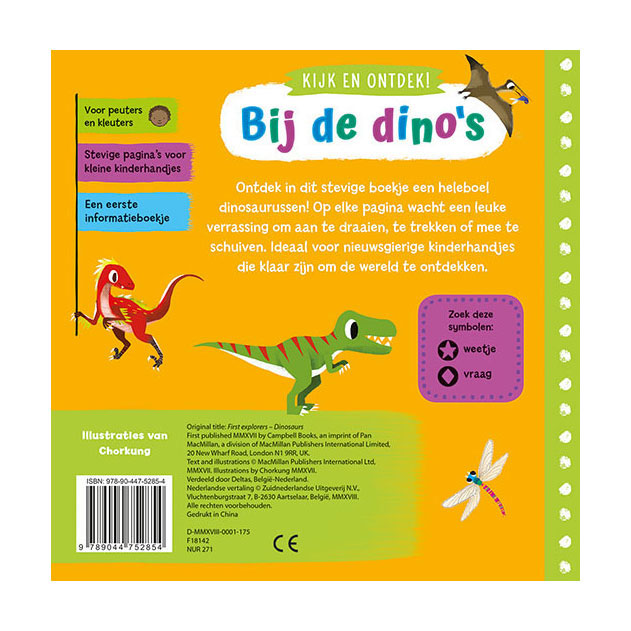 Kijk en Ontdek! - Bij De Dino's Flapjesboek