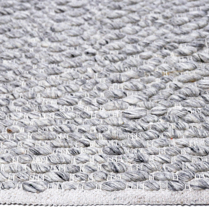 Wollen vloerkleed - Leona Creme/Grijs | Isolerend