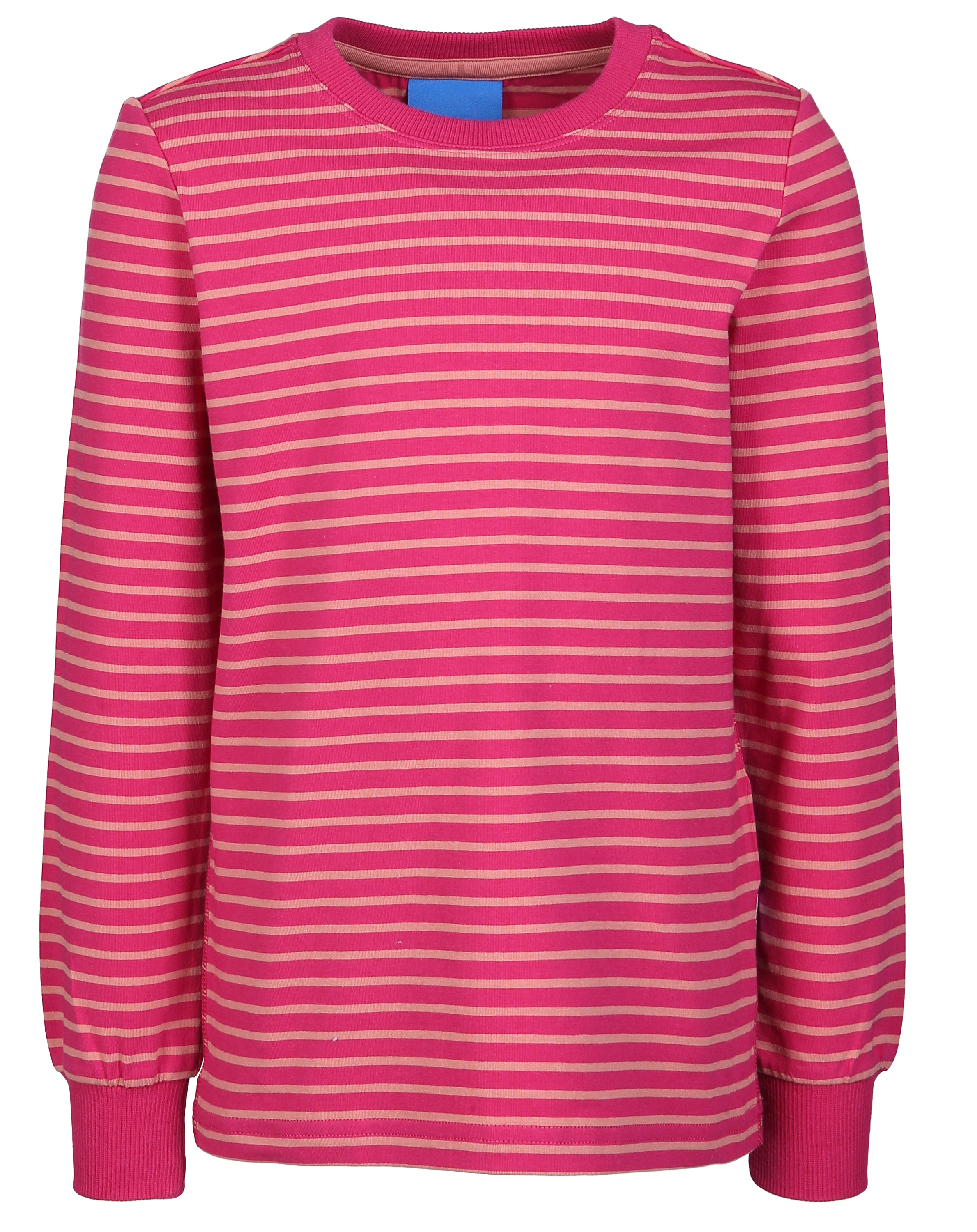 Langarmshirt RULLA gestreift in raspberry