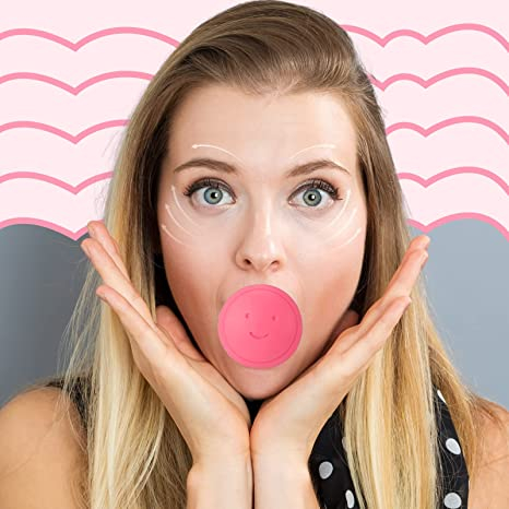 Silikon Gesichts Trainer Jawline Hautstraffungs Lift-Up Tool - Pink