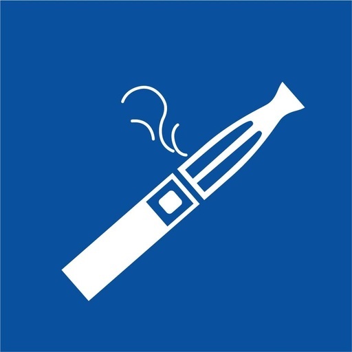 Panneau d'information - Picto Cigarette électronique zone fumeur