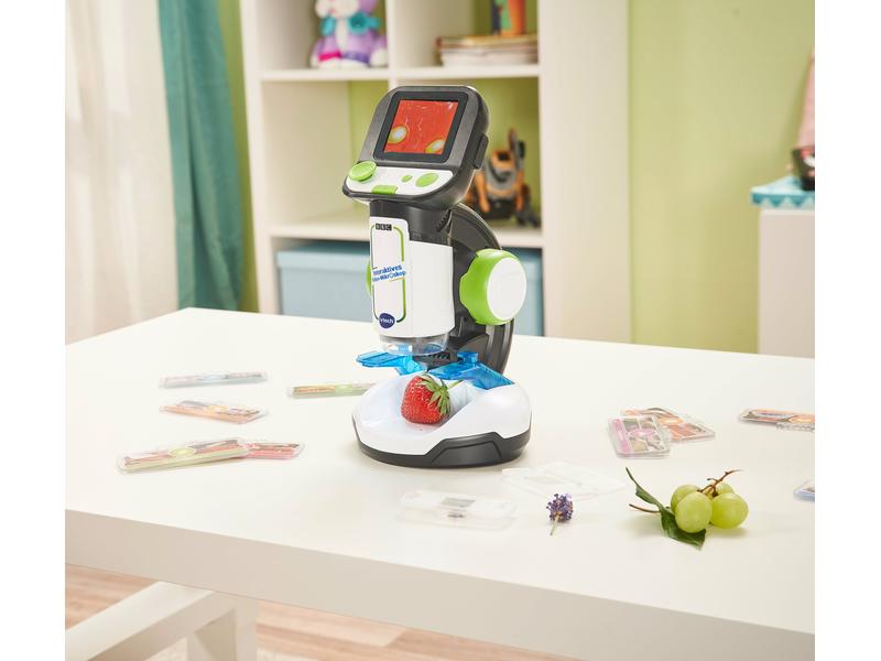 Vtech Interaktives Video-Mikroskop -DE- Kinderfreundliches Mikroskop mit 3 Spielmodi