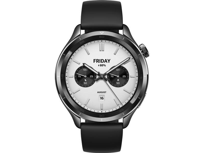 Xiaomi Smartwatch S4 Black Smartwatch mit drehbarer Krone und AMOLED-Display