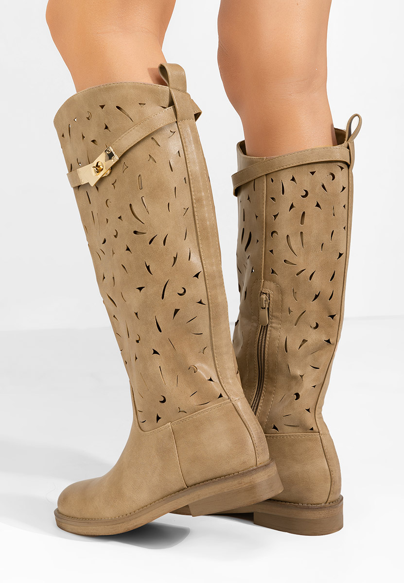 Bottes kaki Fara toc Florina