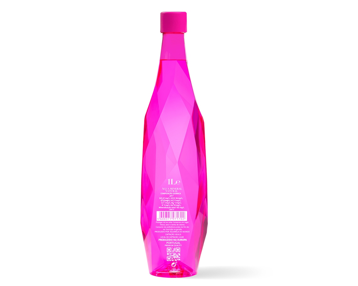 ÁGUA HEALSI MINERAL FUCSHIA 1L