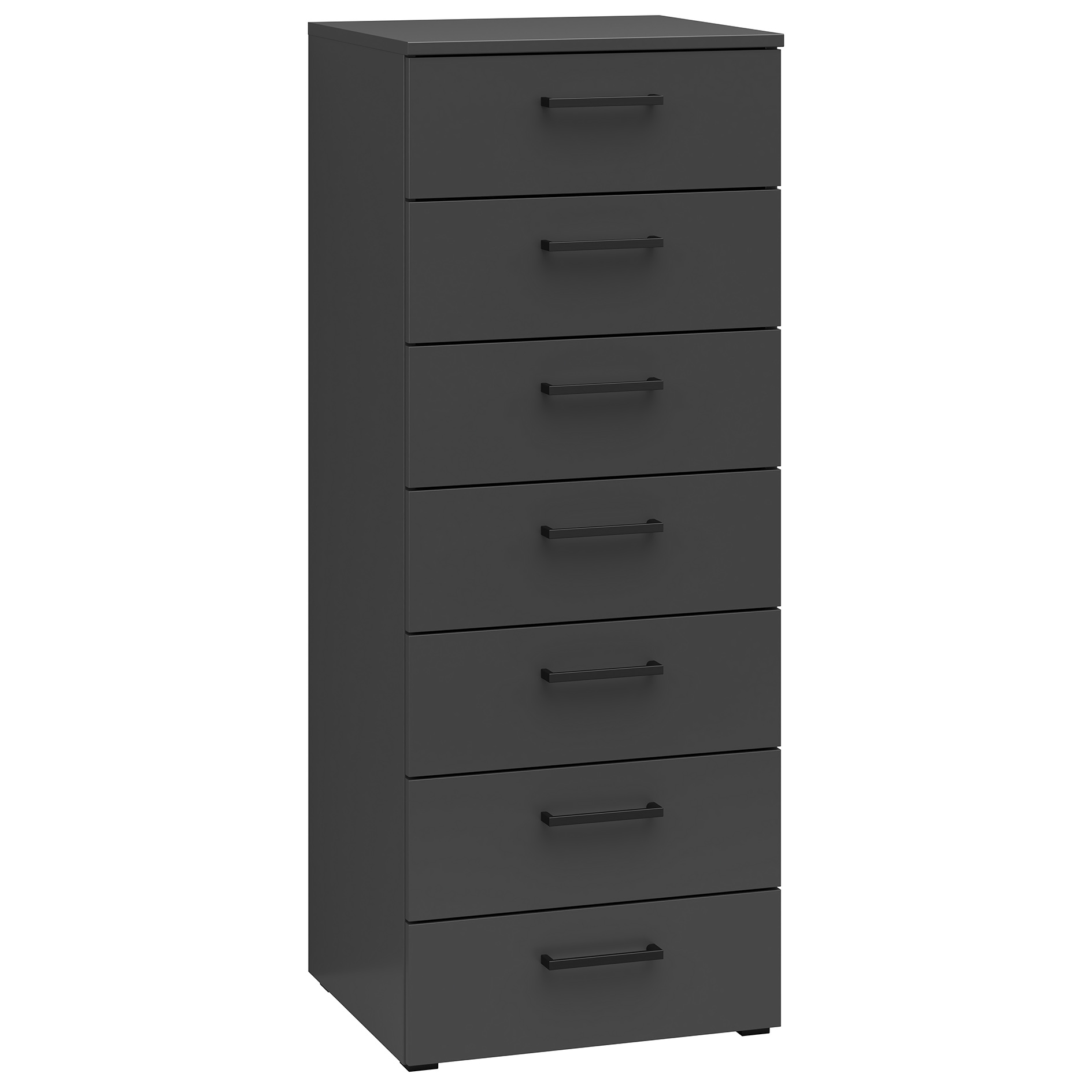 Kommode - anthrazit - 7 Schubkästen - 45 cm