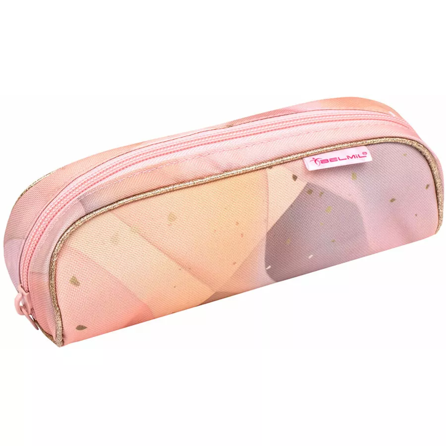 Belmil Schulranzen Smarty Schulranzen Set 6-teilig mit Brustgurt, Hüftgurt Marble
