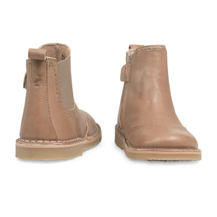 Petit Nord Boots Stars Ankle Zip | Beige