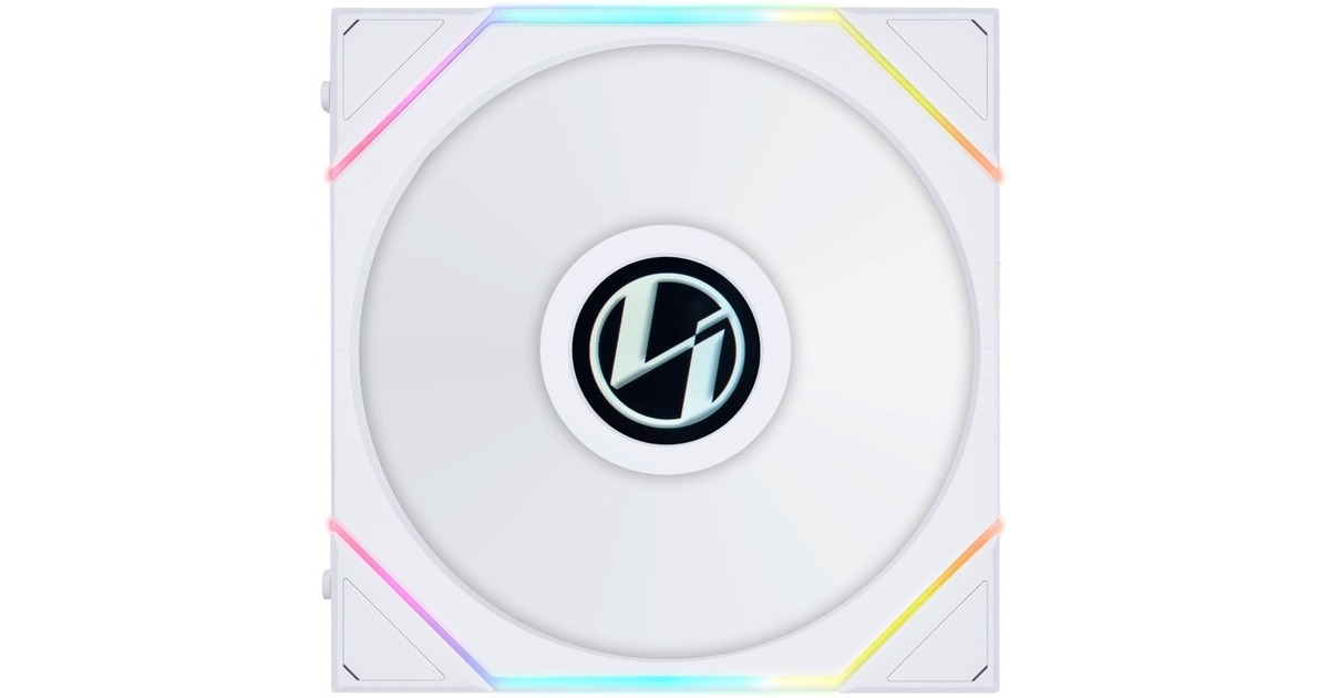 Lian LiUNI FAN TL 140 LCD RGB case fan  (Wit, 140 x 144 x 28 mm)