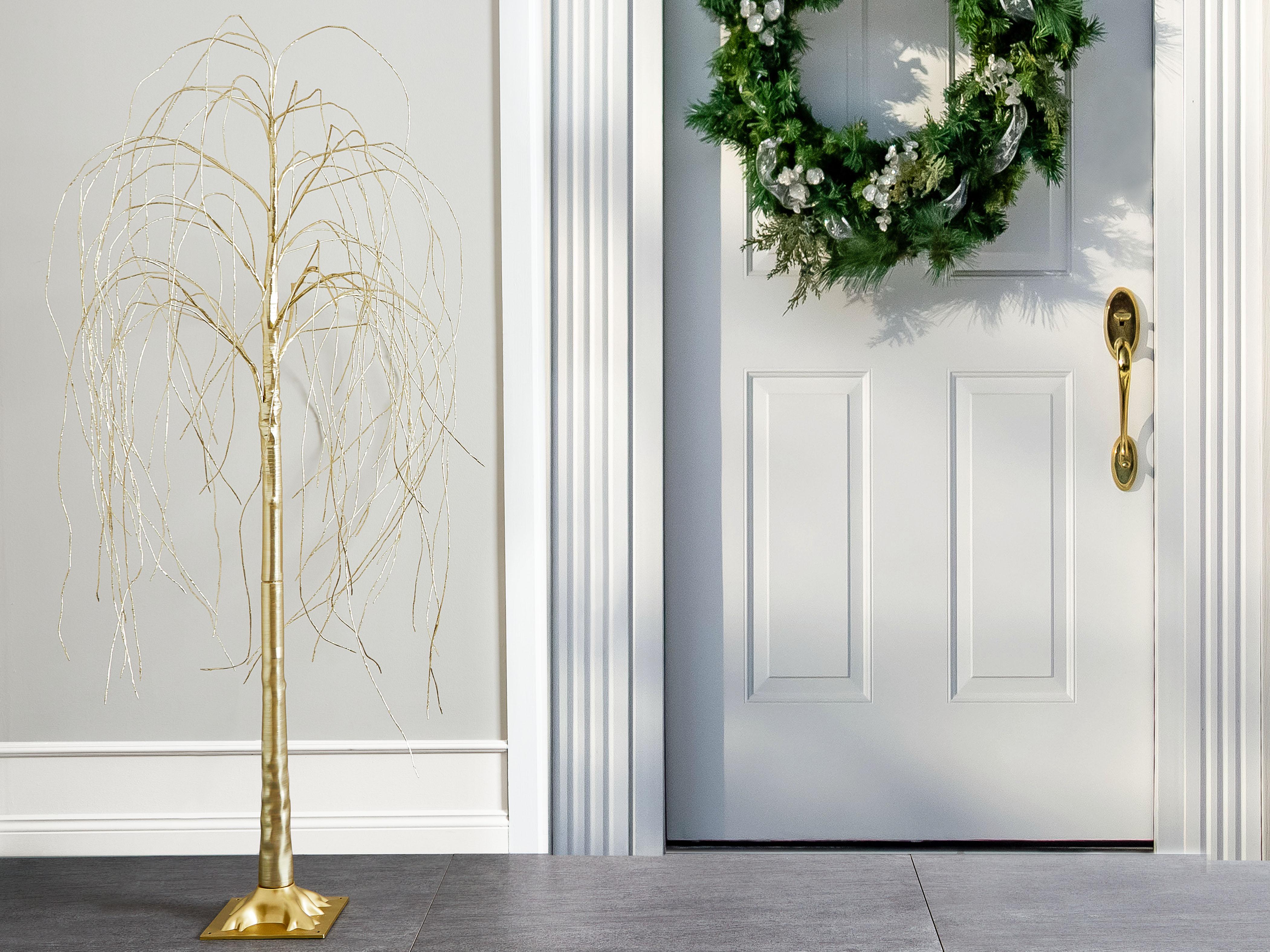 Buitendecoratie LED BALIONI Boom 180 cm Goud