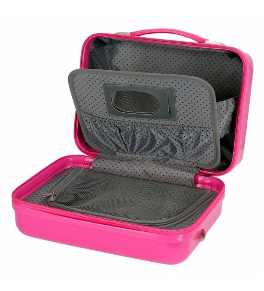 Bolsa Joumma Neceser ABS Minnie Rock Dots Fúcsia - 29x21x15cm -