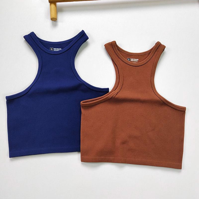 Runyz - Mouwloze ronde hals sporttop