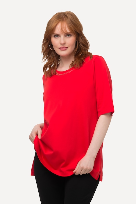 T-Shirt, A-Linie, Rundhals, Halbarm, Pima Cotton