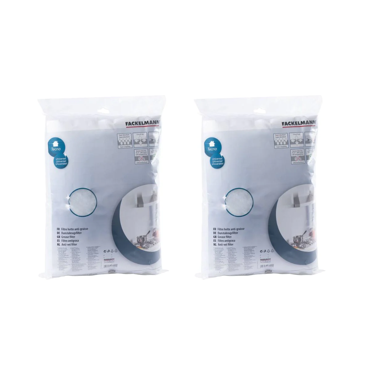 Lot de 2 filtres pour hotte anti-graisse Fackelmann Accessoires pour h