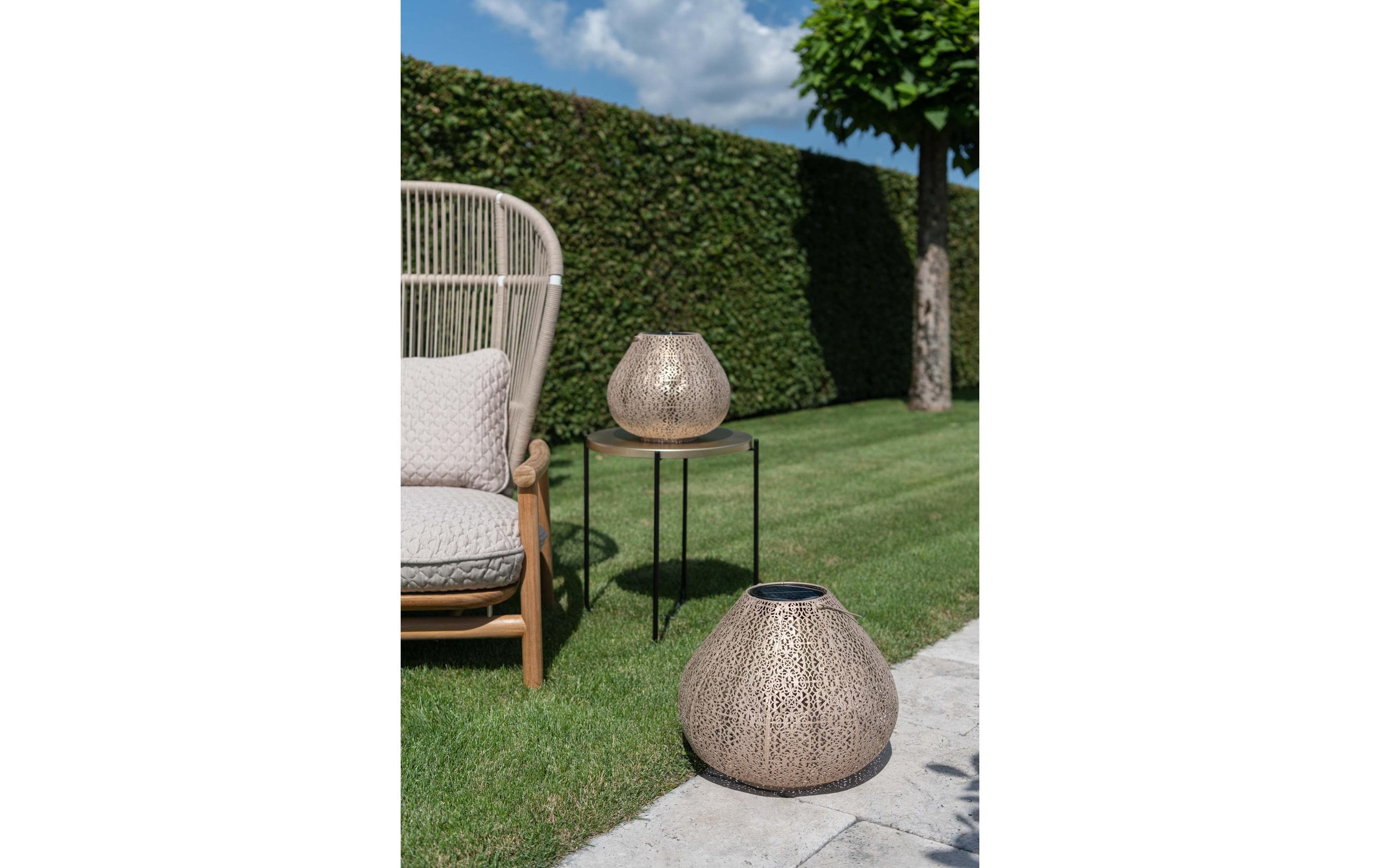 Laterne Solar Antic Lantern Jade L, BeigeSolarleuchte zum Aufstellen