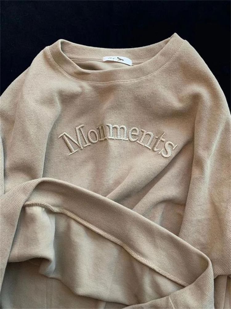 Alhambra - Sweatshirt met ronde hals en geborduurde letters