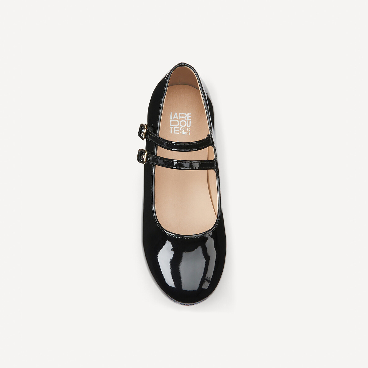 COLEÇÃO LA REDOUTE<br>Sapatilhas de ballet laqueadas com tira dupla