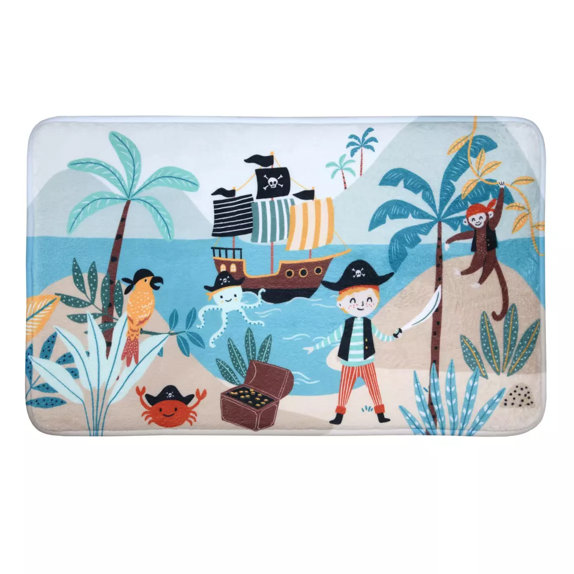 Tapis antidérapant (75 cm) Edouard Multicolore