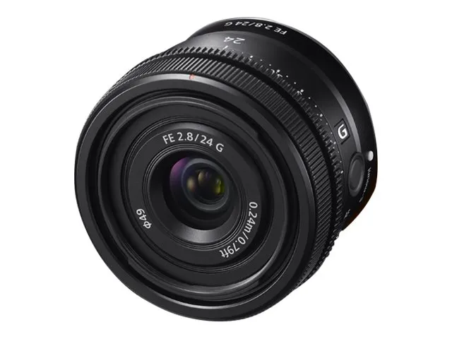 Sony SEL24F28G - Vidvinkel objektiv - 24 mm - f/2.8 G - Sony E-mount - for Cinema Line; a VLOGCAM; a1; a1 II; a6700; a7 IV; a7C; a7C II; a7CR; a7R V; a7s III; a9 III
