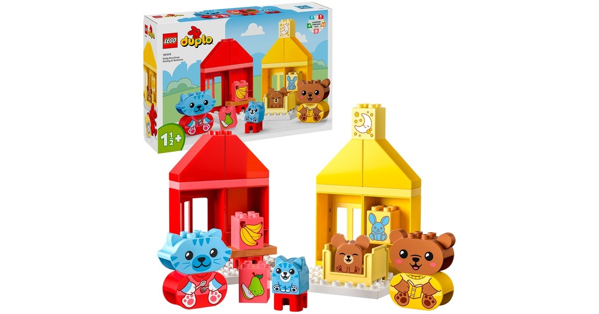 LEGODUPLO - Dagelijkse gewoontes - Eten en slapen Constructiespeelgoed  (10414)