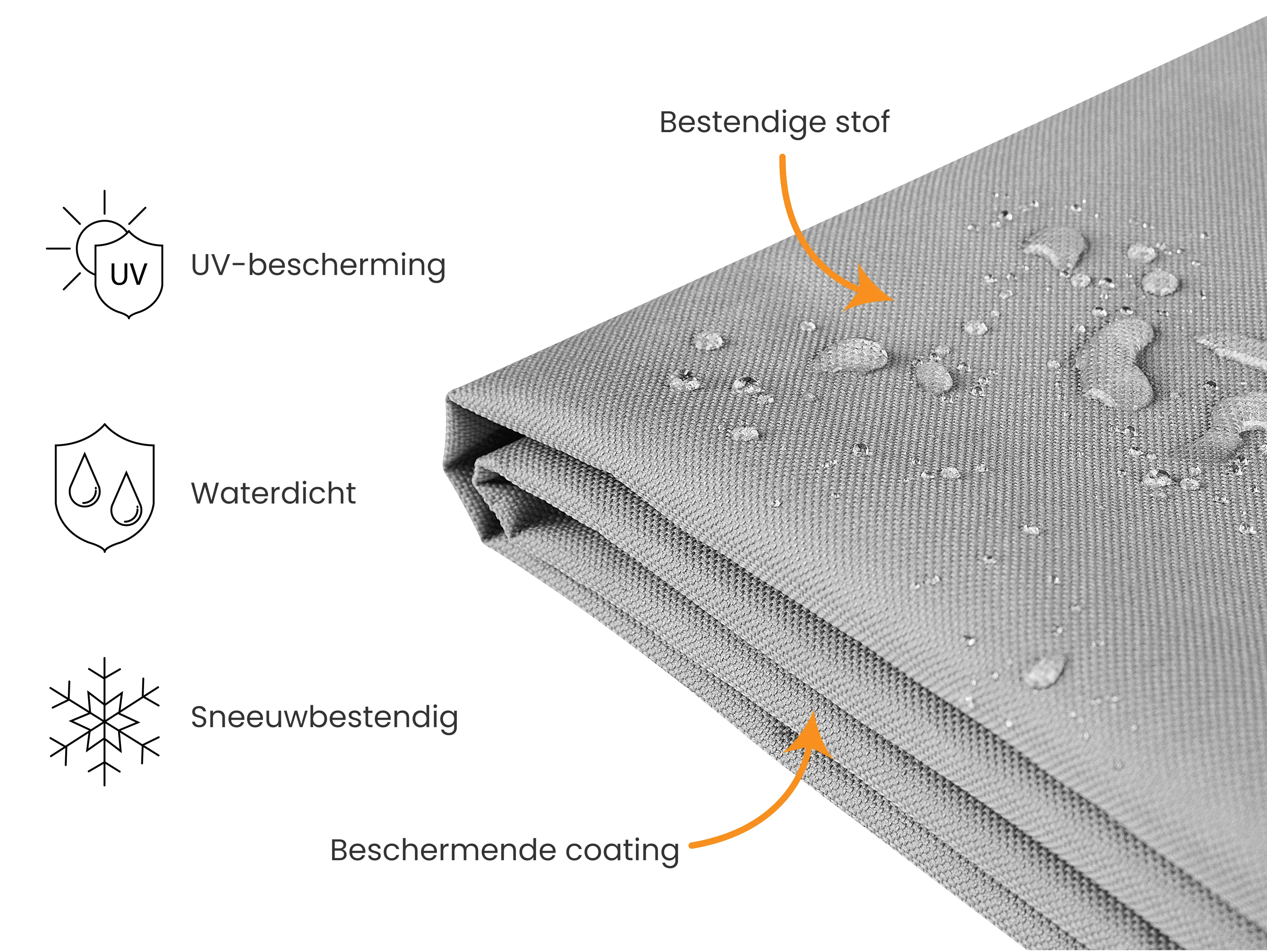 Regenhoes CHUVA 200 cm 120 cm 120 cm Grijs